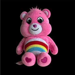 🌸Care Bears Red and Pink Stuffed Animal with Friendly Face